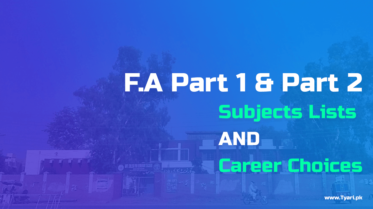 F.A Subjects Lists